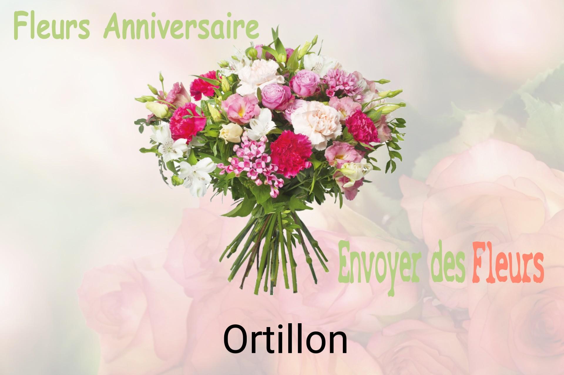 Bouquet de fleurs d’anniversaire livré à Ortillon